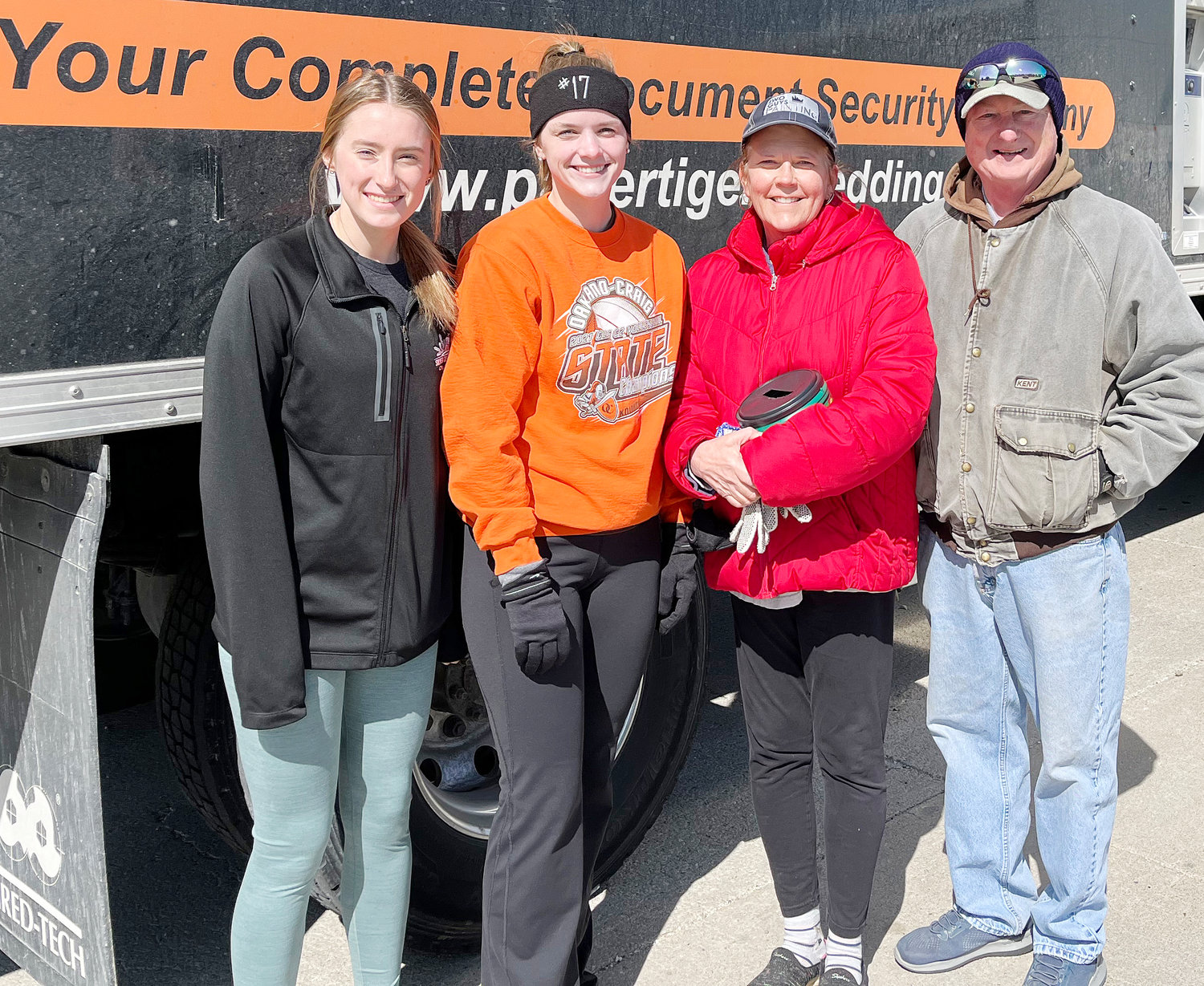 Chamber hosts shredding day with over 1.5 tons of paper ready to